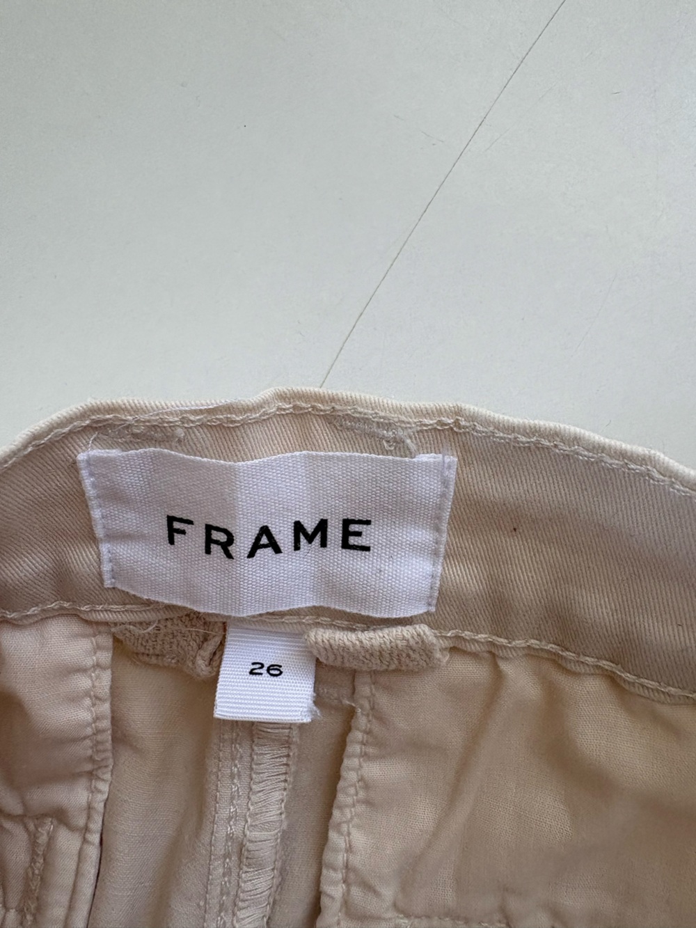 Frame Cream Khakis Wide Leg 26 - Picture 10 of 12